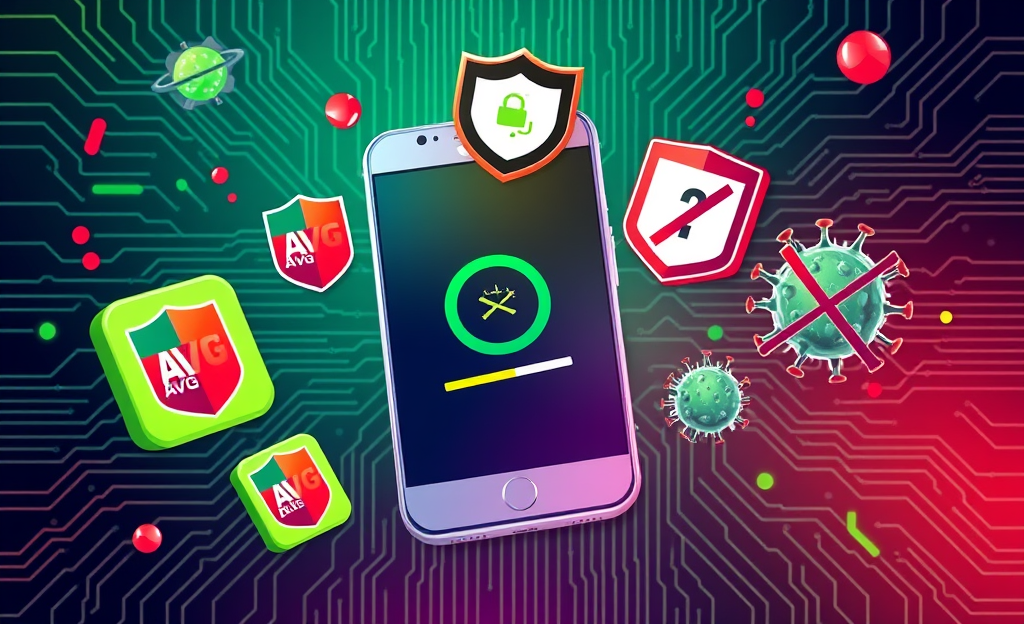 A person scanning their phone for viruses using an antivirus app.