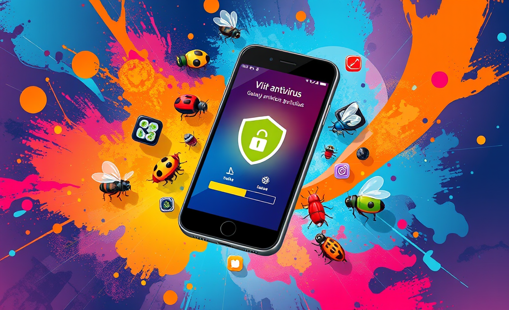 A person cleaning their smartphone to remove a virus.