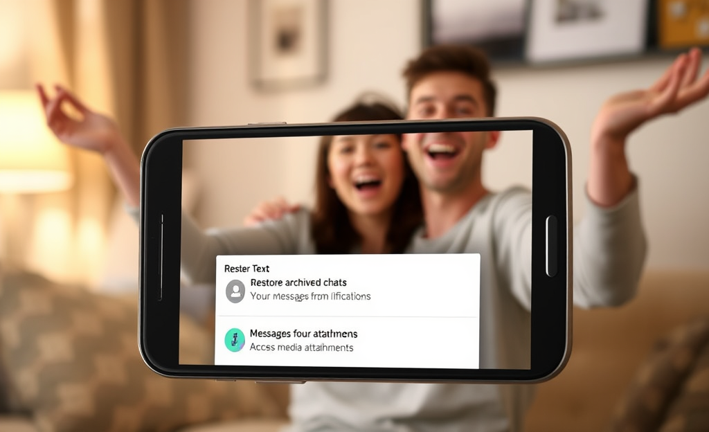 A screenshot of the practical app for recovering deleted texts from Messenger.