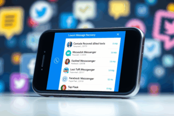 A user recovering deleted texts from Messenger using a practical app.