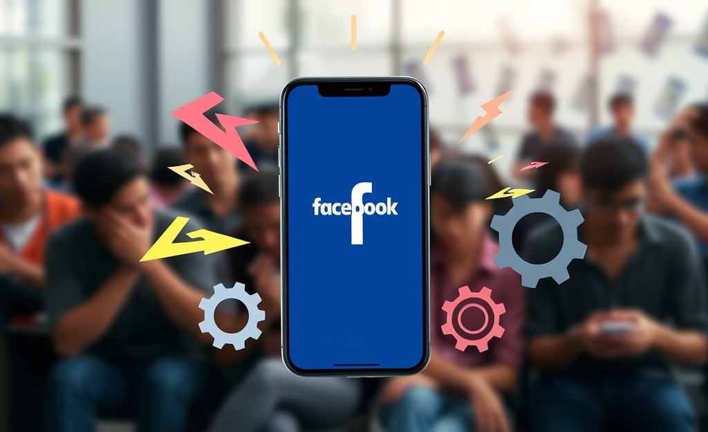 An application interface showing optimized Facebook performance for faster loading and smoother interactions.