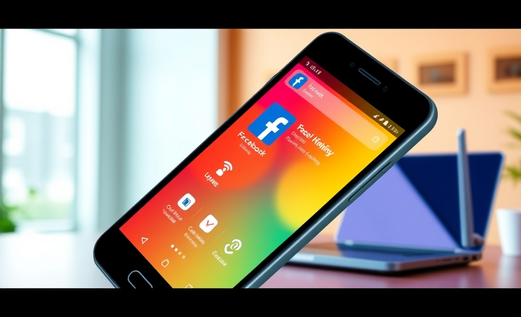 User enjoying a seamless Facebook experience without freezing issues.