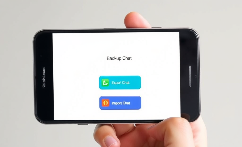 An app interface showing saved WhatsApp conversations for easy access and management.