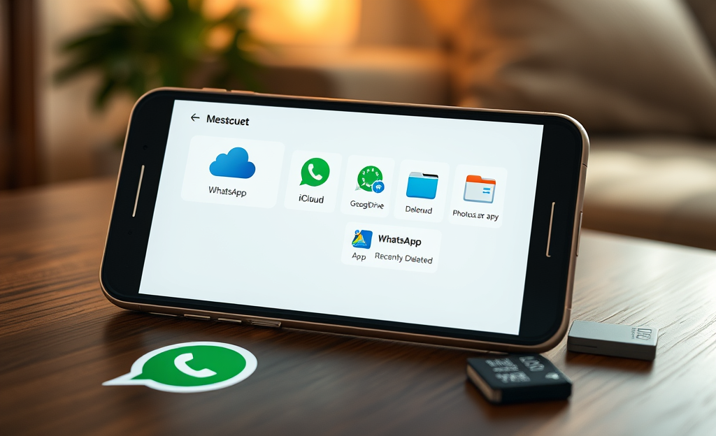 Steps to recover deleted photos from WhatsApp