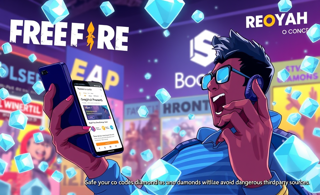 Guide on safely obtaining diamonds in Free Fire through various legitimate methods.