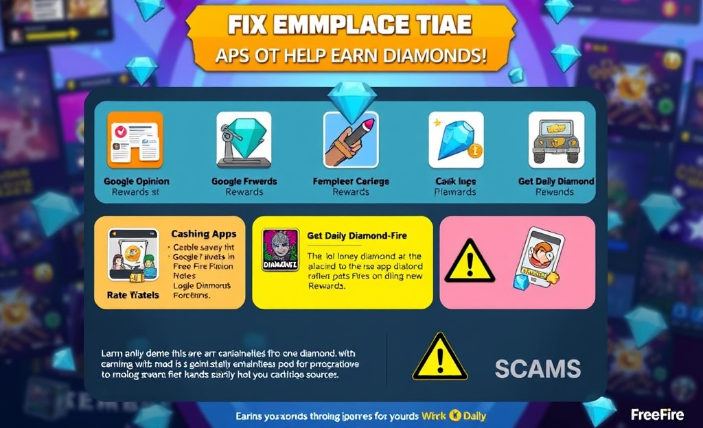 How to earn diamonds in Free Fire using trusted apps