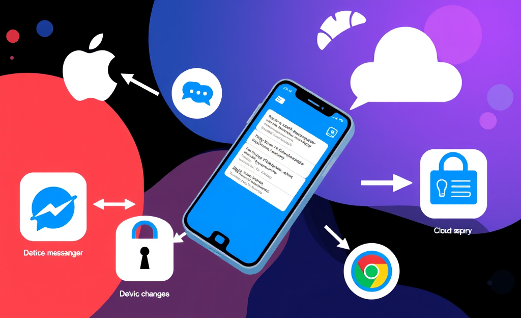 Image showing a secure app used to restore Messenger messages