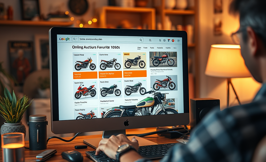 A selection of affordable motorcycles available at auction, showcasing various models and conditions.