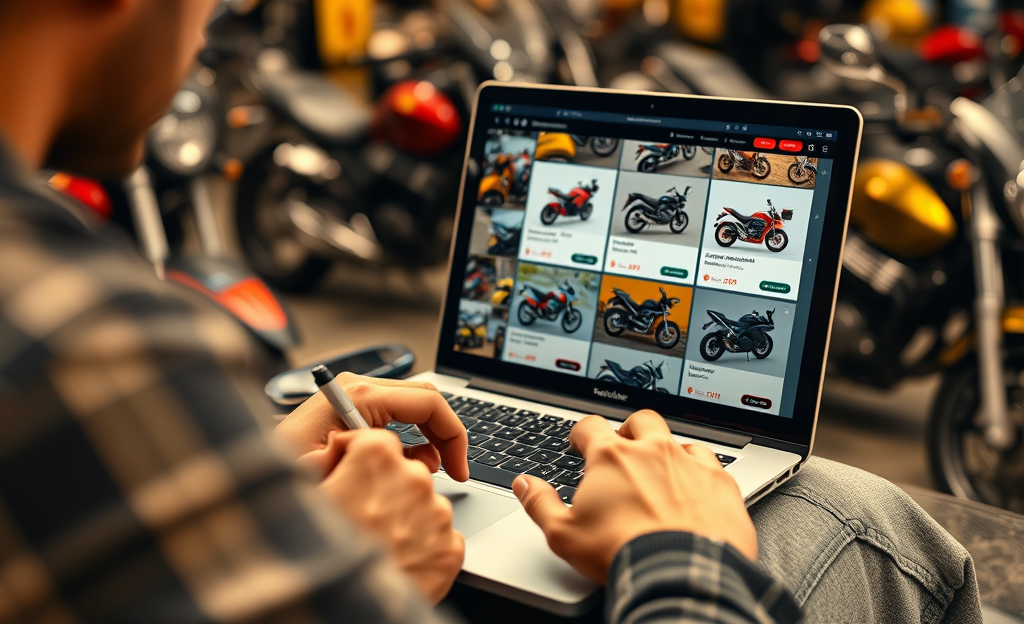 A guide to buying cheap motorcycles at virtual auctions.