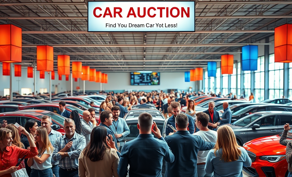 A collage of auction cars available for bidding at auctions, showcasing various makes and models.