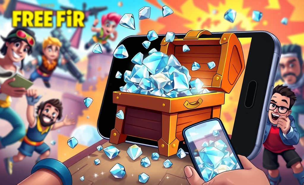 Featured image for the article about the app that provides diamonds in Free Fire.