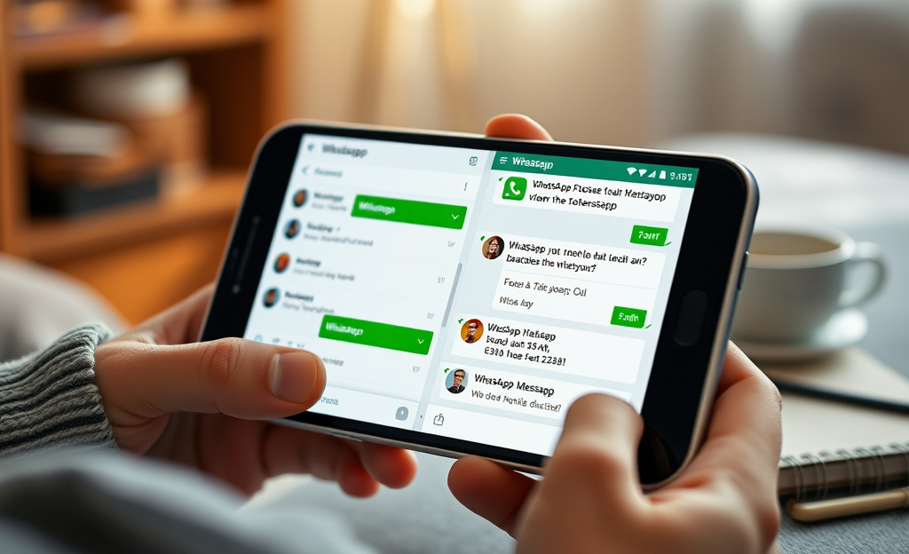 User accessing WhatsApp chats from another account