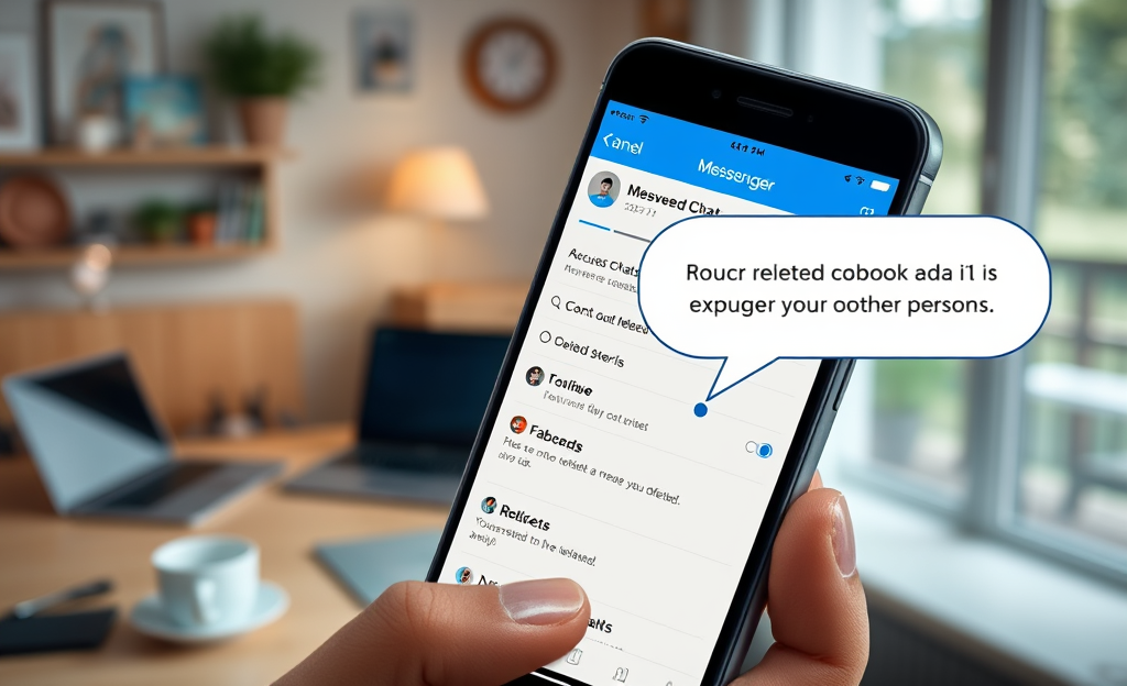 Graphic illustrating methods to recover deleted conversations on Messenger.