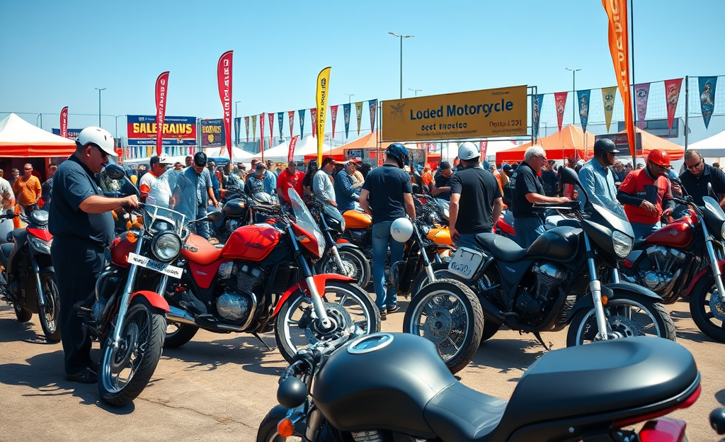 A variety of affordable motorcycles available at auction