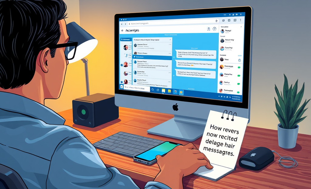 Steps to recover deleted messages from Messenger.