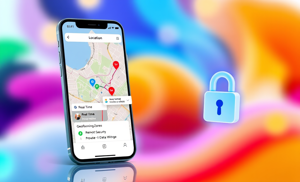 An image depicting a mobile phone tracking app in action.