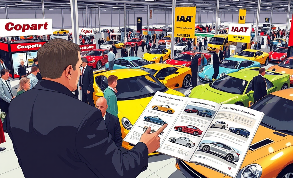 A person looking at auction cars with interest, showcasing the excitement of buying at vehicle auctions.