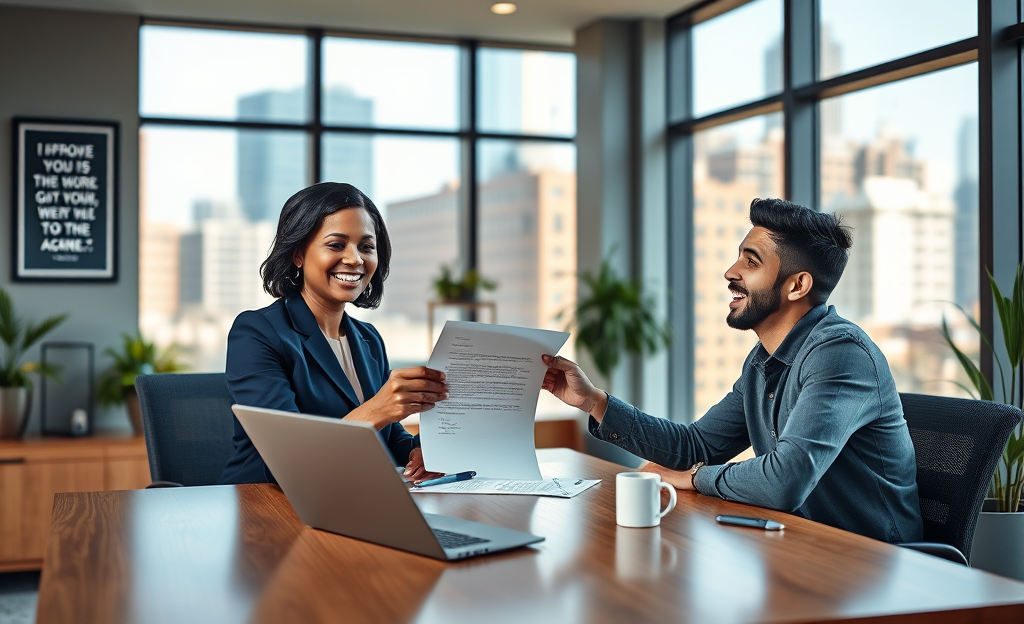 A person celebrating after getting instant loan approval.