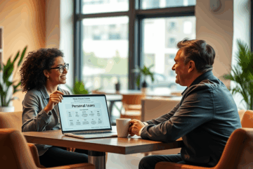 A visual representation of a simple personal loan process with minimal requirements.