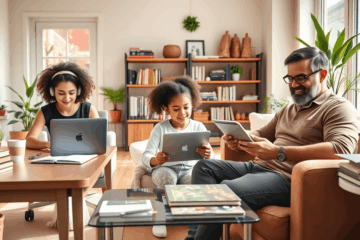 Person working from home on a laptop, exploring easy money opportunities.