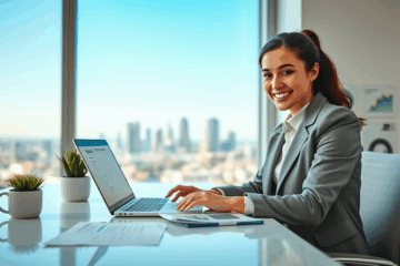 A person using a digital signature on a loan document for immediate access to funds.