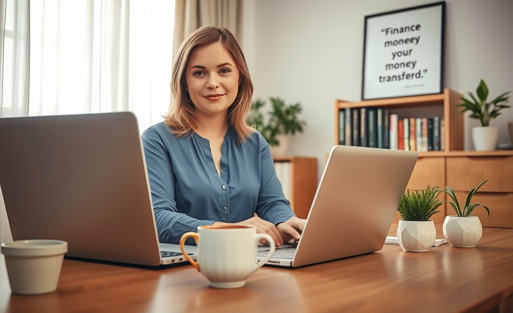 Image illustrating quick money transfers to bank accounts