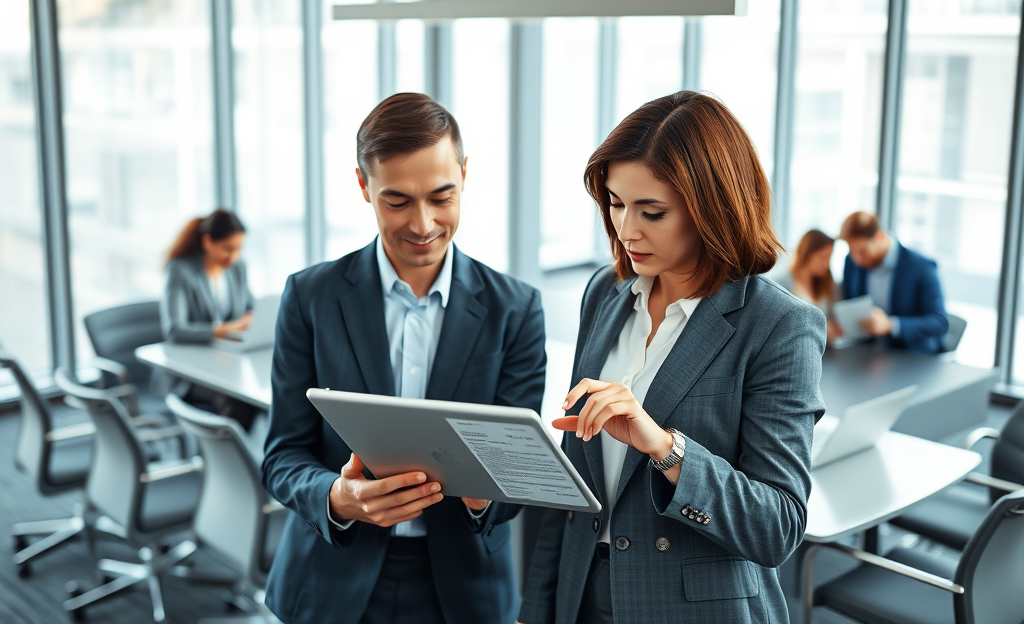 Image illustrating the quick approval process with electronic contracts and digital signatures.