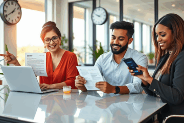 An illustration showing the process of obtaining immediate money through digital signatures.