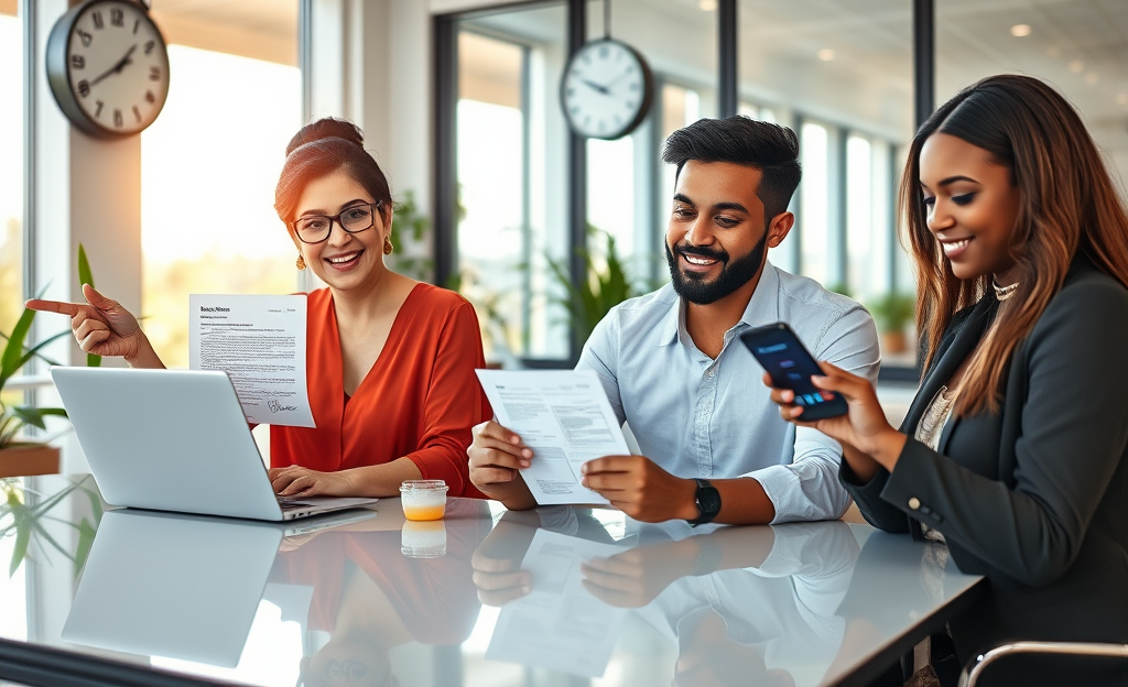 An illustration showing the process of obtaining immediate money through digital signatures.