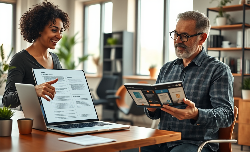 An illustration of digital contracts facilitating easy money transactions.