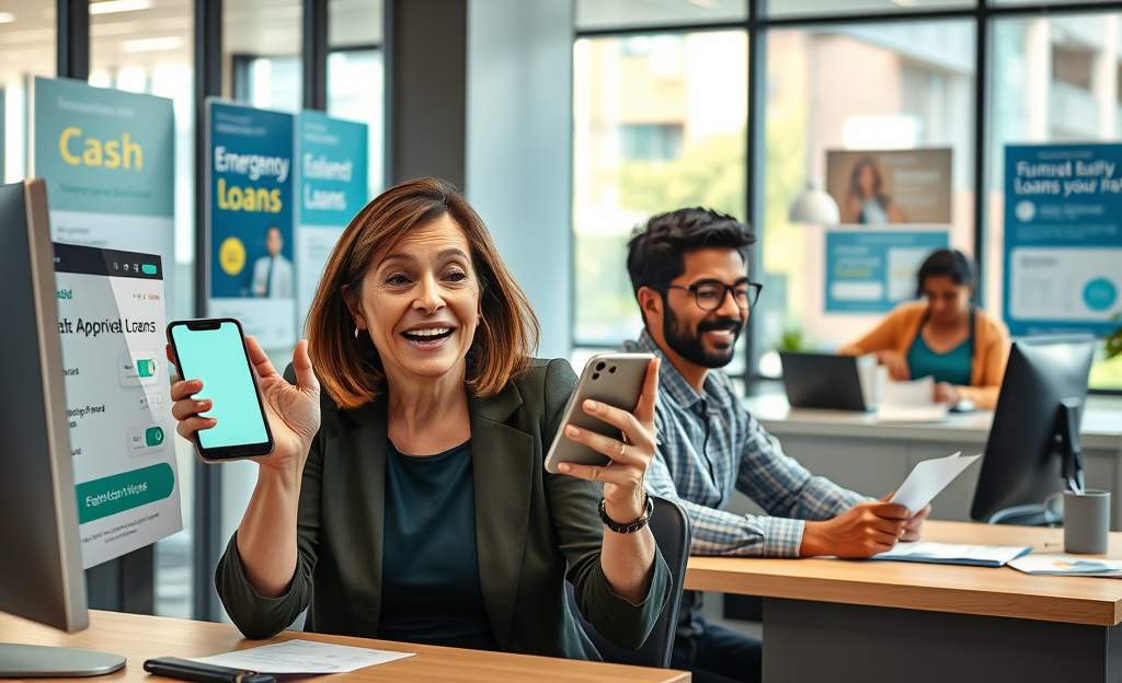 A visual representation of quick financial solutions for urgent money needs.