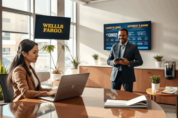 A person reviewing their financial options for personal loans at Wells Fargo.