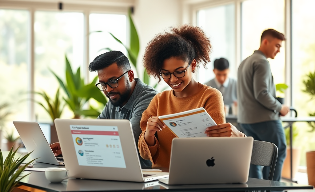 Image illustrating accessible digital credit options for diverse profiles.