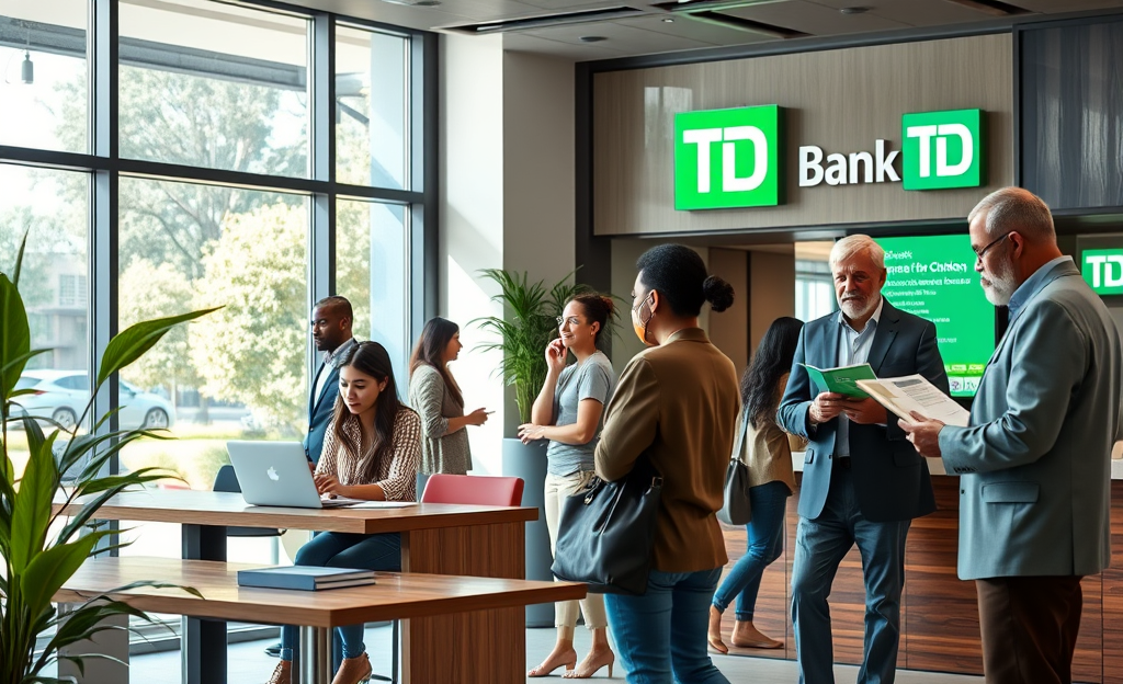 Illustration of credit management process at TD Bank