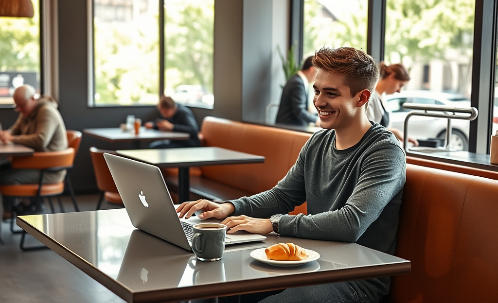 A person using a smartphone to request money instantly.