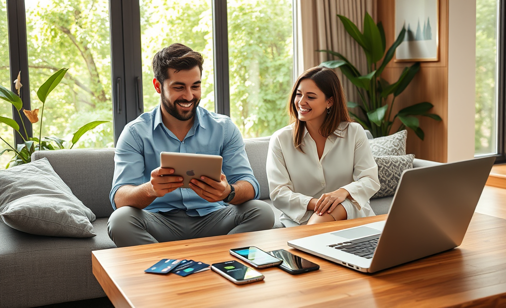 Digital credit services offered by Discover Bank showcased with instant credit card features and virtual payment options.