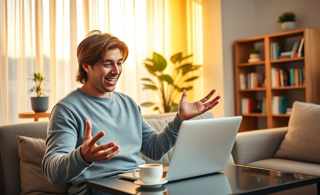 A person considering personal loans with Avant USA, evaluating financial options.