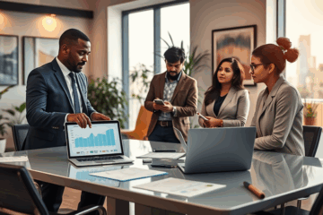 A person exploring loan options through AmOne's credit search process.