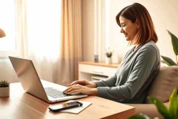 An individual exploring online loan options at LendingPoint.