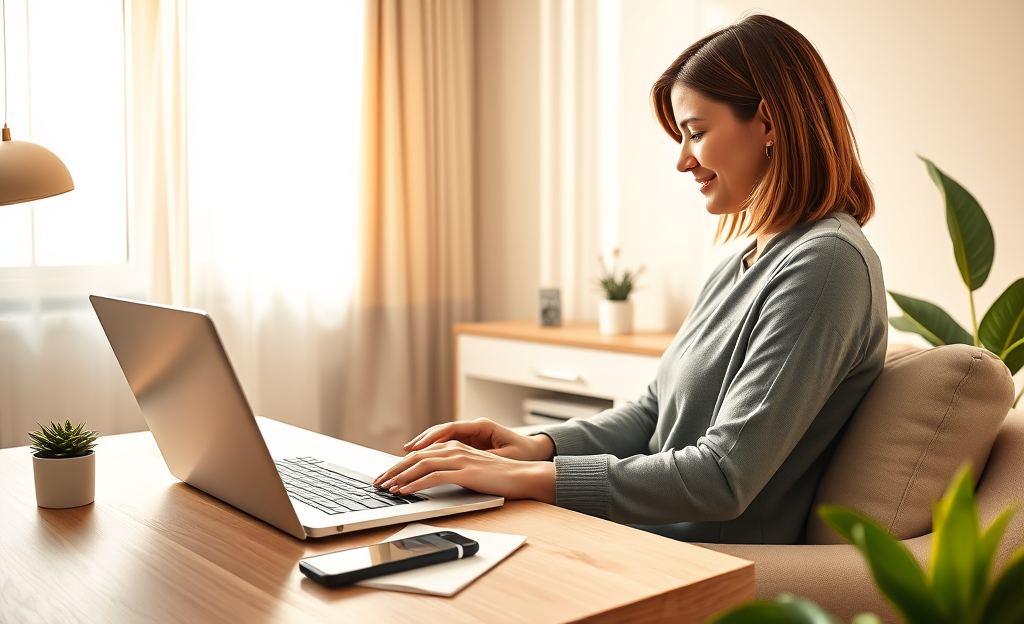 An individual exploring online loan options at LendingPoint.