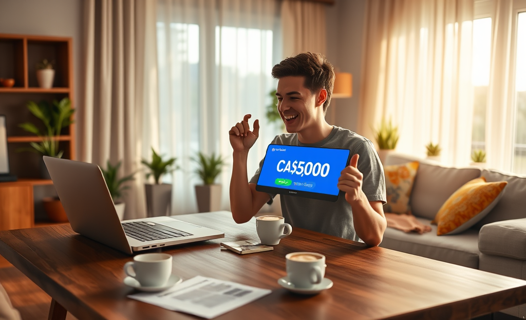 A person holding a magical key with finances in the background, symbolizing the unlocking of financial opportunities through a personal loan.