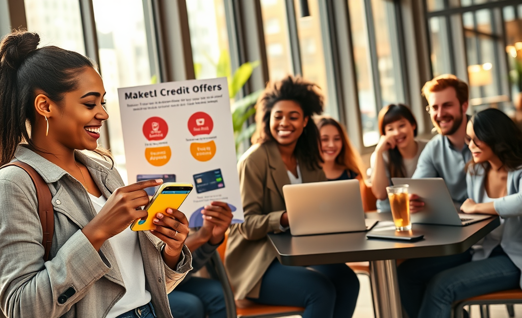 A collage of digital credit cards showcasing various offers and benefits.