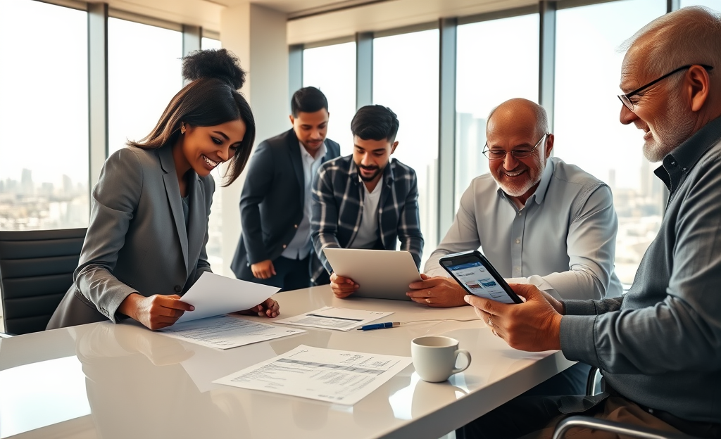 Illustration representing access to credit and financial management.