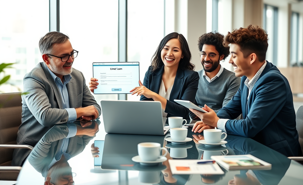 A person applying for a personal loan online with Easy Credit