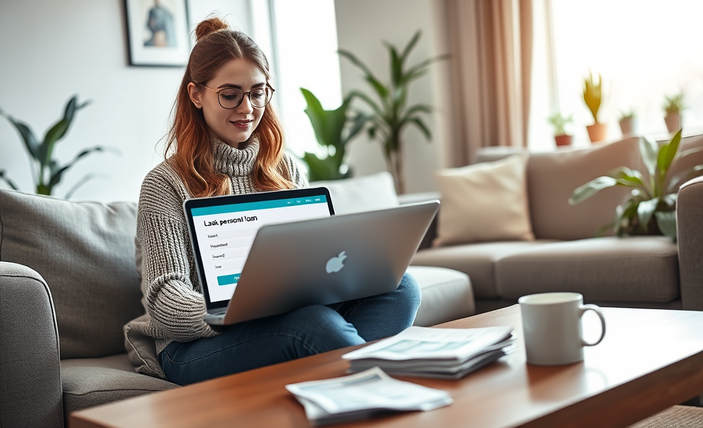 A happy person receiving cash for a quick personal loan with easy approval.