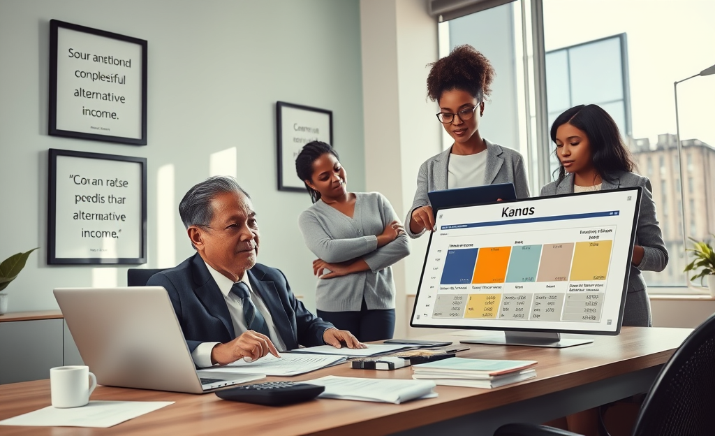 A person considering credit options without proof of income