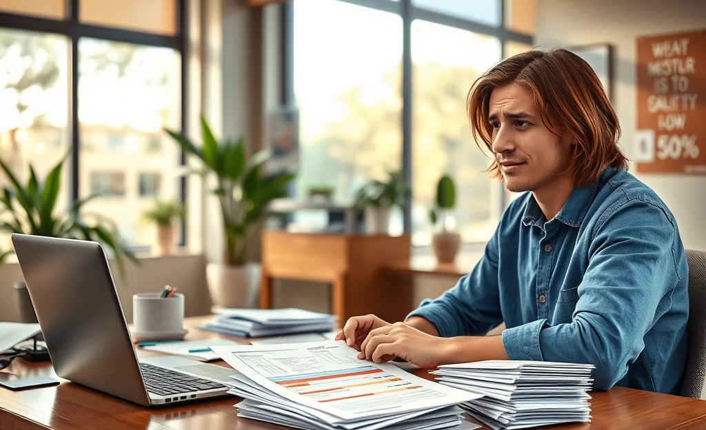 A person exploring options for requesting credit with a low score.