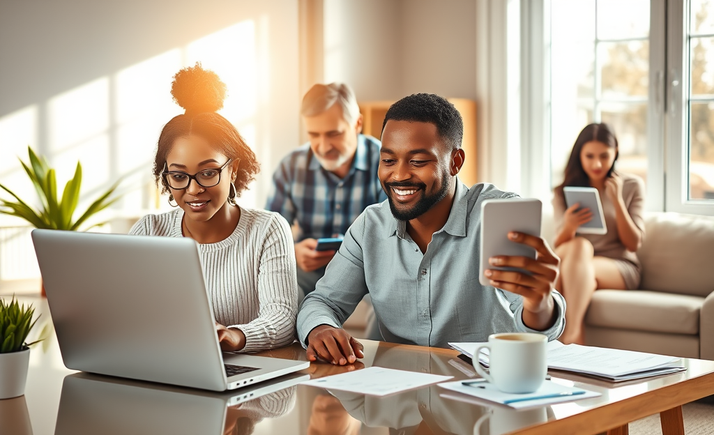 An infographic explaining how online personal credit works in the USA