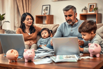 A family discussing their emergency fund plans to prepare for unexpected financial needs.