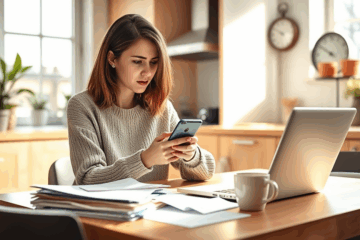 A person considering instant loan options for urgent financial needs.